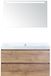 BES LED Maxx XL Badmeubelset 100 cm - Natuur Eiken - Wastafel Just Zonder Kraangat met LED Spiegel