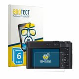 BROTECT - Screenprotector voor Panasonic Lumix DC-TZ300 - Folie Beschermfolie transparant 6 Stuks