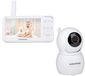 Grundig Video Babyfoon met Camera - Baby Monitor met 5-inch Kleurenscherm - Babyphone met Nachtzicht, Temperatuurweergave en Terugspreekfunctie - Wit