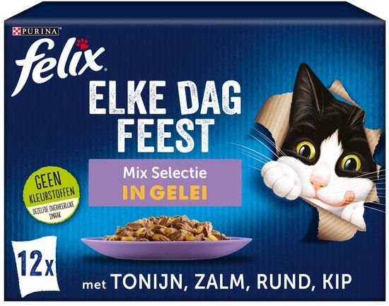 Felix Elke Dag Feest Mix Selectie in Gelei 12 x 85 gr