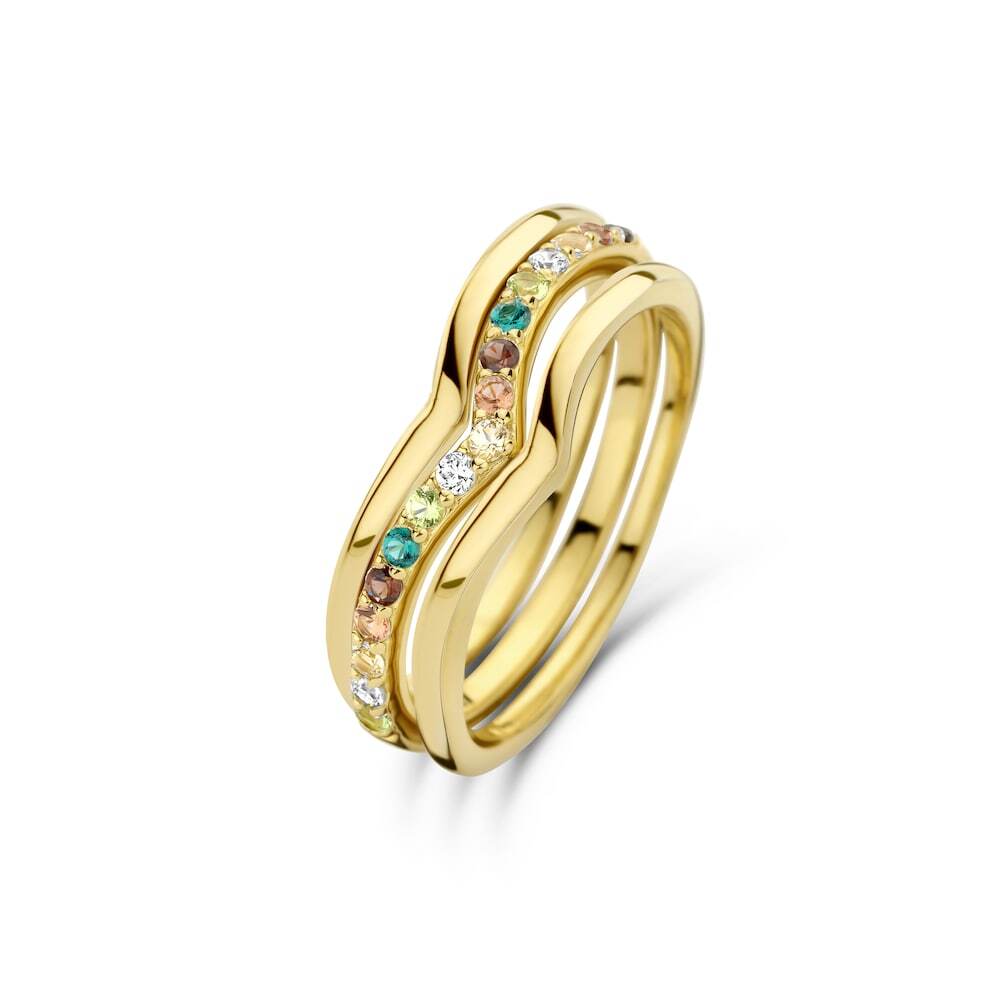 Parte Di Me Parte Di Me Parte Di Me Santa Maria Dames Ring Gouden plating;Zilver - Goudkleurig - 16.50 mm / maat 52 Ringen