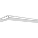 KRATI hoekventilatierooster lucht rechts 40x80x9 wit Slim