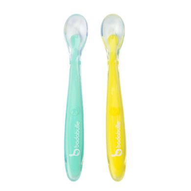 Badabulle Set van 2 siliconen lepels - 3661276153240