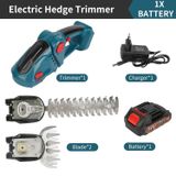 StarTech Accuheggenscharen - 2-in-1 mini-gazon- en struikschaar - handapparaat - 24 V - 1 accu inbegrepen - blauw