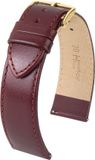 Hirsch Hirsh Horlogeband Osiris Wijnrood - Leer - 14mm