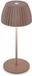 B.K.Licht BRILONER Champ mini - Oplaadbare Mini Tafellamp - Snoerloze Lamp - Touch Dimbaar - Binnen en Buiten - German Design Award Winner 2025 - Bruin - Ø8,5 x 20cm
