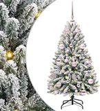 vidaXL Kunstkerstboom 120 cm 150 LED's Warmwit PVC en Staal