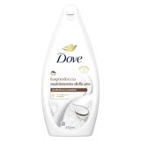 Dove Zachte voedende douchegel, dermo-natuurlijke vochtverzorging, kokosolie, 1/4 moisturizer, dermatologisch getest, douchegel voor dames en heren, 100% gerecyclede fles * 450 ml