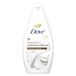 Dove Zachte voedende douchegel, dermo-natuurlijke vochtverzorging, kokosolie, 1/4 moisturizer, dermatologisch getest, douchegel voor dames en heren, 100% gerecyclede fles * 450 ml