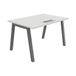 Bureau droit, profondeur 80 cm avec accès supérieur
