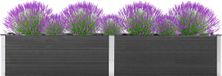 Maison Exclusive - Rehausseur de jardin, 200x50x54 cm, gris, WPC