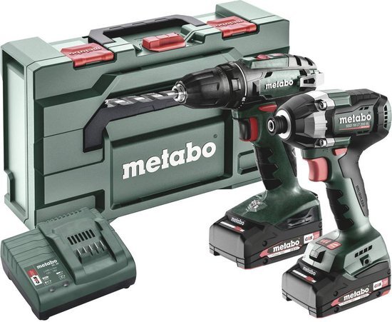 Metabo BS+SSD200LTBL -Akku-Bohrschrauber, Akku-Schlagschrauber incl. rechargeable battery incl. charger