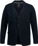 JP 1880 Heren Gebreid Jasje FLEXNAMIC® Milano-breigoed Reverskraag Donkermarine XXL