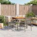 Prolenta Maison Exclusive Tuinset voor buiten, 5-delig, met kussens, grijs, van polyrotan