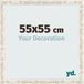 Your Decoration - Cadre photo 55x55 cm - MDF - Blanc vintage - Bologna