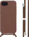 imoshion Étui en silicone avec cordon pour Apple iPhone 17e / 16e - Marron