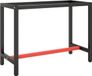 vidaXL Werkbankframe 110x50x79 cm metaal matzwart en matrood
