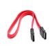 Inter-Tech câble SATA-III/SATA-III SATA Rouge 0,5 m