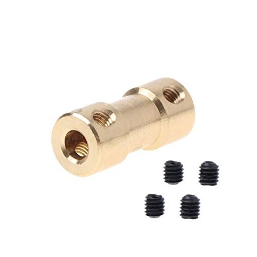 Greendhat Koppeling 2-5mm voor motor koperen as koppeling koppeling connector mouw adapter (binnendiameter 3.17 3.17 mm) printeronderdelen (maat: 5 5mm)