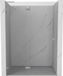 Mexen Lunar L porte de douche pivotante gauche 130, transparent, nickel brossé - 834L-130-000-97-00-L