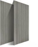 Merkloos Relaxdays Akoestische wandpanelen - set van 2 - 60x120 cm - geluidsdempend - lichtgrijs
