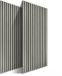 Merkloos Relaxdays Akoestische wandpanelen - set van 2 - 60x120 cm - geluidsdempend - lichtgrijs