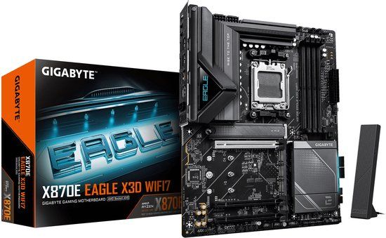 Gigabyte X870E EAGLE X3D WIFI7 AMD AM5 X870E ATX DDR5 Wi-Fi 7