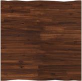 vidaXL Tafelblad Rechthoekig Donkerbruin Glas 70 x 70 x 3 cm