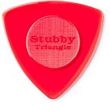 473R1.5 Jim Dunlop Tri Stubby Plectrums - 1.50 mm - Red - 24 Pack