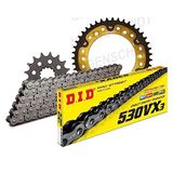 Kettingset DID Kettingset Stealth 530VX3 / 104 klinkslot goud voor Honda VTR F Firestorm 1000 cc Bj. 2000-2002