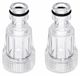 2 Filtres à eau pour jardin et usage domestique - Transparent/Blanc