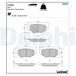 Delphi Kit de plaquettes de frein, frein à disque LP3801 MG 10347032 10489774