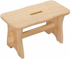 Kesper Voetenbankje - Grenenhout - 38.5 x 19 x 21 cm - FSC Gecertificeerd