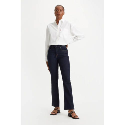 Levi's 725 High Waist Bootcut Jeans - Dark Blue Denim