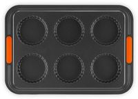 Le Creuset Bakvorm voor 6 tartelettes 39x27cm Zwart