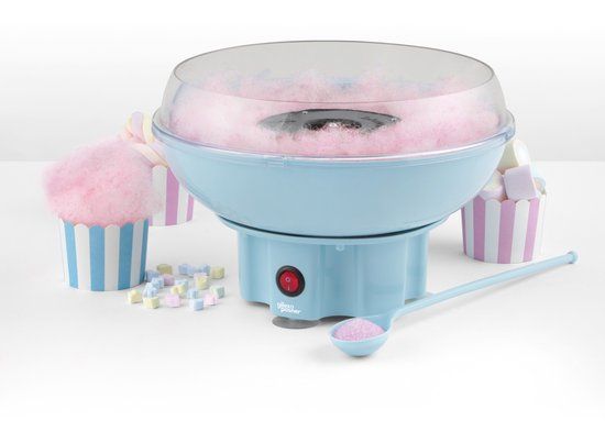 Giles & Posner Suikerspinmachine - Blauw - Stokjes Inbegrepen