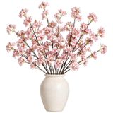 Mica Decorations Kunstbloem Bloesem Floral - 8x - H106 cm - lichtroze