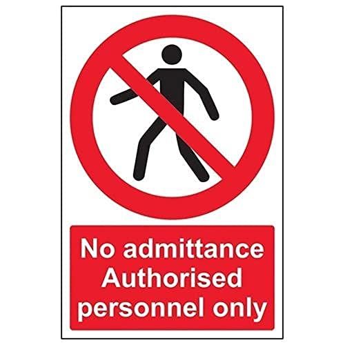 VSafety 52019AU-R - Safety Sign - No Admittance - 200x300mm