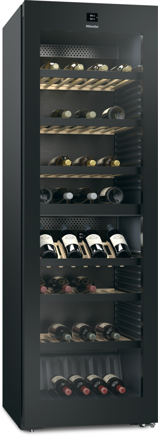 Miele KWTS 4785 F - Wijnkoelkast - Ingebouwd - Zwart - 153 flessen