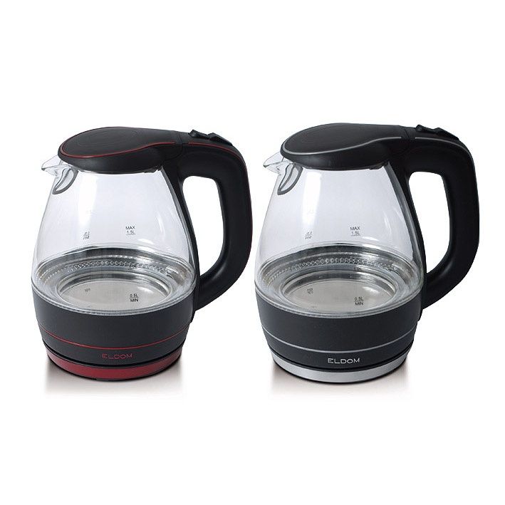 ELDOM C400 Waterkoker - 1.5L - 2000W - Zwart