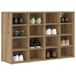 vidaXL Schoenenkast, handwerk, eiken, 103 x 30 x 67 cm