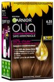 Garnier Olia Ammoniavrije Permanente Haarkleuring 6.35 Hazelnoot