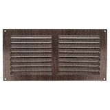 Amig - Rechthoekig aluminium rooster - Ventilatieroosters voor luchtuitlaat - Ideaal voor keuken- en badkamerplafonds - Afmetingen 150 x 300 mm - Bruin