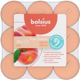 Bolsius True Scents Geurtheelichten - 18 stuks - Perzik