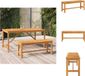 vidaXL Tuinbank 110 cm massief acaciahout