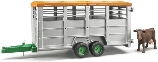 Bruder Livestock trailer with 1 cow