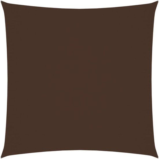 vidaXL Zonnescherm vierkant 2,5x2,5 m Oxford stof bruin