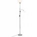 Brilliant SPARI LED - Lampe de lecture sur pied - Blanc;Argent