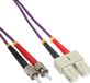 InLine SC - ST Duplex Optical Fiber Patch Kabel - Multi Mode OM4 - 2 meter