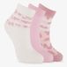 Adidas 3 meisjes sokken roze wit - Maat 23/27